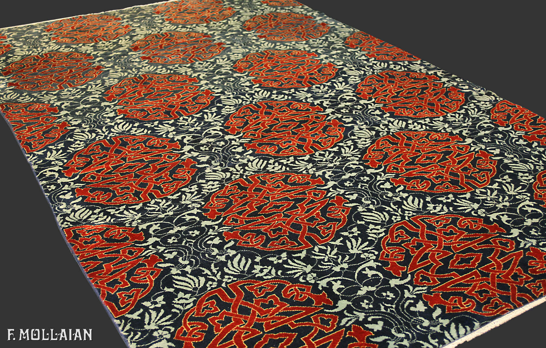 A Vintage Semi-Antique Turkish Turk Decò Carpet n°:28120436